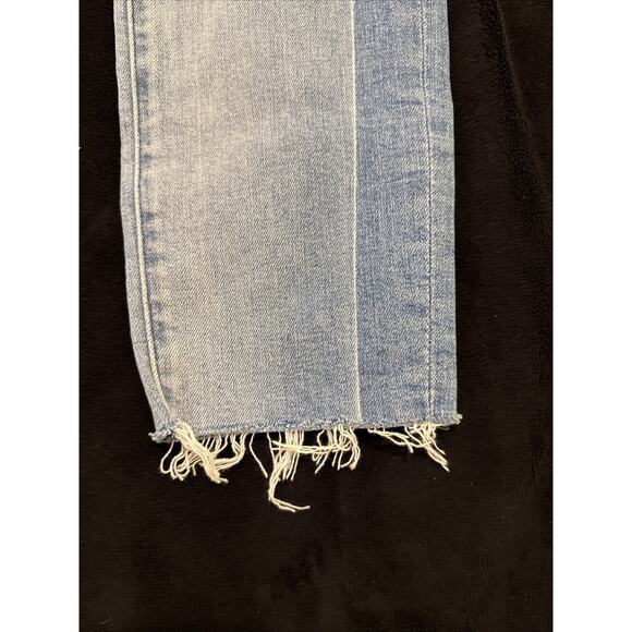 7 For All Mankind-Wmns Roxanne Ankle Jeans-Lt Wash-SideStripe Frayed Hems-size25 - Picture 4 of 16